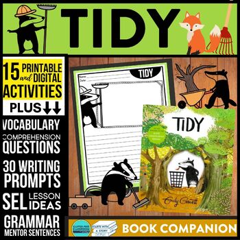 Preview of TIDY activities READING COMPREHENSION worksheets - Book Companion read aloud