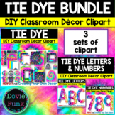 TIE DYE DIY Classroom Decor Alphabet Letters and Numbers C