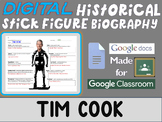 TIM COOK Digital Historical Stick Figure Biography (MINI BIOS)