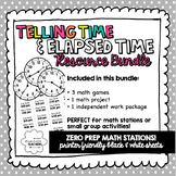TIME BUNDLE | Telling Time & Elapsed Time - Math Resources