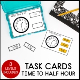 TIME TO THE HALF HOUR TASK CARDS