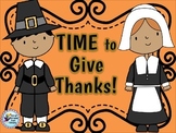 Thanksgiving Math Telling Time