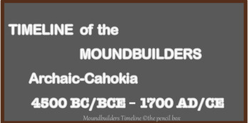 Preview of TIMELINE of Mound Builders-Archaic to Cahokia
