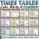 Multiplication Facts Practice Times Tables 1-12 Centers Bundle
