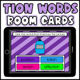 TION Boom Cards Picture Word Match