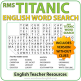 TITANIC Word Search in English