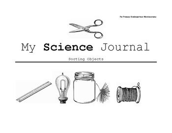 Preview of TK/K Science Journal-Sorting Objects