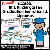 TK/Kindergarten Editable Graduation Certificate & Editable