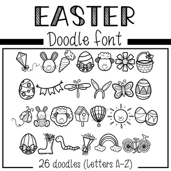 Preview of TMG Fonts - Easter Doodle Font