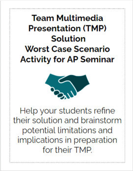 Preview of TMP Solution Worst Case Scenario Activity (AP Seminar)