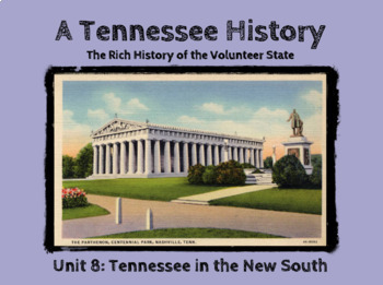 Preview of TN History Unit 8: Tennessee in the New South Powerpoint Slideshow