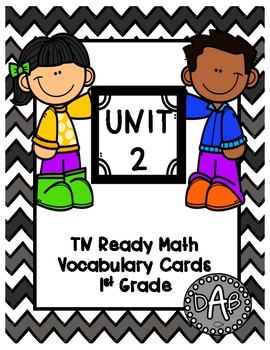 Preview of TN Ready Math Vocabulary Cards Unit 2