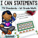 TN Standards I Can Statements First Grade Math
