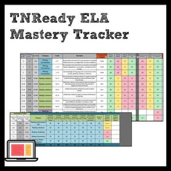 Preview of TNReady ELA Mastery Tracker