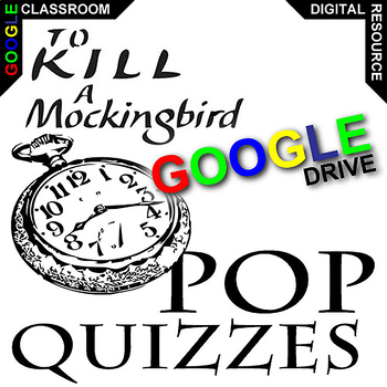 Preview of TO KILL A MOCKINGBIRD 24 Pop Quizzes Comprehension Question Exit Tickets Digital
