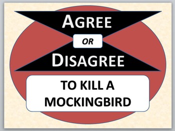 Preview of TO KILL A MOCKINGBIRD - Agree or Disagree Pre-reading activity