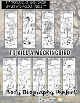 To Kill a Mockingbird Body Biography Project Bundle, Great for  Characterization - Study All Knight