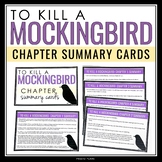 To Kill a Mockingbird Chapter Summaries - Plot Cards for H