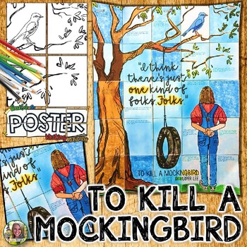 Preview of To Kill a Mockingbird, Collaborative Poster, Writing Activity