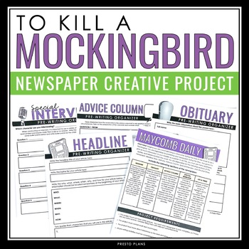 Preview of To Kill a Mockingbird Project - Newspaper Final Assignment for Harper Lee Novel