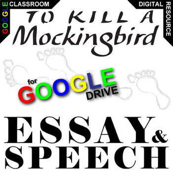 Preview of TO KILL A MOCKINGBIRD Essay Questions, Speech Writing Prompts DIGITAL Thesis