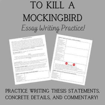 to kill a mockingbird essay topic sentence