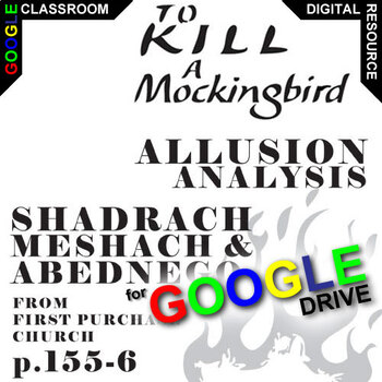 Preview of TO KILL A MOCKINGBIRD Shadrach Children's Allusion Activity DIGITAL