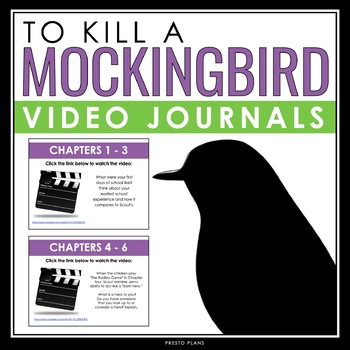 Preview of To Kill a Mockingbird Writing Prompts - Video Clips and Journal Writing Topics