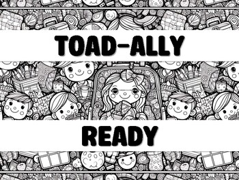 Preview of TOAD-ALLY READY FOR THIRD GRADE LEAPS! Grade 3 Bulletin Board Decor Kit