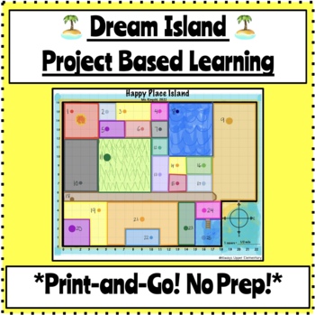 Preview of TODALS Map & Graph for a "Dream Island!" Project Based Learning & No Prep!