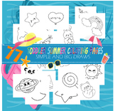 TODDLER SUMMER COLORING PAGES Printable | End of The Schoo