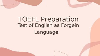 Preview of TOEFL Preparation PPT