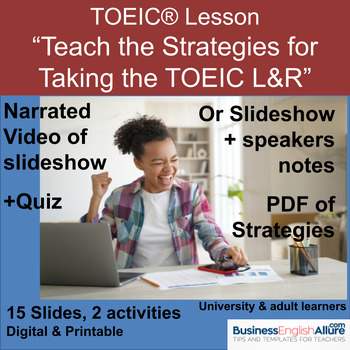 TOEIC Lesson| Test-Taking Strategies| Practice with Mini-Test| Quiz