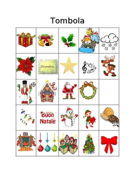 Preview of TOMBOLA - IL NATALE - CHRISTMAS BINGO - ITALIAN