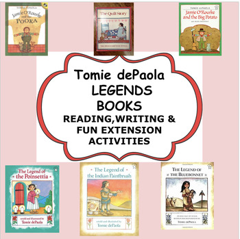 Preview of TOMIE DEPAOLA LEGENDS: READING COMPREHENSION & EXTENSIONS UNIT OF STUDY
