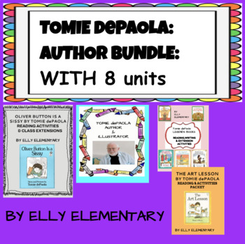 Preview of TOMIE dePAOLA: AUTHOR BUNDLE WITH AUTHOR STUDY & 7 BOOKS FEATURED