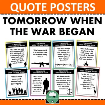 Preview of TOMORROW WHEN THE WAR BEGAN Quote Posters