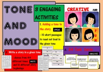 Preview of TONE AND MOOD - 3 ENGAGING ACTIVITIES
