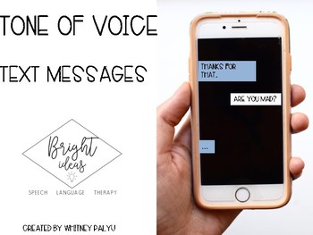Preview of TONE OF VOICE: TEXT MESSAGES