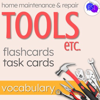 Preview of TOOLS Vocabulary CARD SETS for Adult ESL
