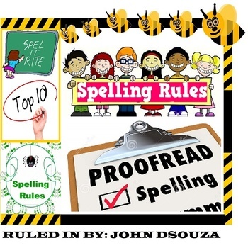 Preview of TOP 10 SPELLING RULES: HANDOUT