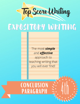 Preview of TOP SCORE WRITING 4th Grade Lesson 11 - Conclusion ("C") Paragraph (Expository)