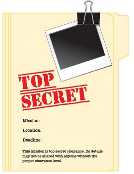 top secret folder open