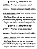 TOPIC SENTENCES - Types of Topic Sentences