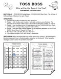 TOSS BOSS: Variables & Expressions