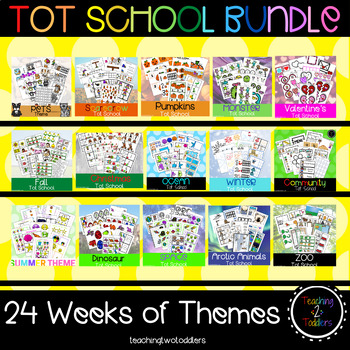 Preview of TOT SCHOOL BUNDLE | Tot School Growing Bundle | Tot School Themes
