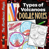 Types of Volcanoes Doodle Notes | Science Doodle Notes