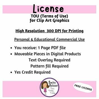 Preview of License Clip Art  TOU/Terms of Use   Smita Keisser
