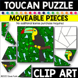 TOUCAN PUZZLE Moveable Pieces Clip Art