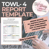 TOWL-4 Report Template (FULLY Editable)
